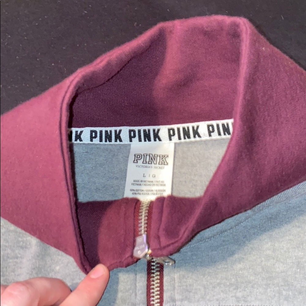 PINK half zip - Picture 2 of 3